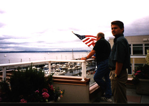 Dick Marilyn 4th party 1998 on deck from Patty.jpg (29428 bytes)